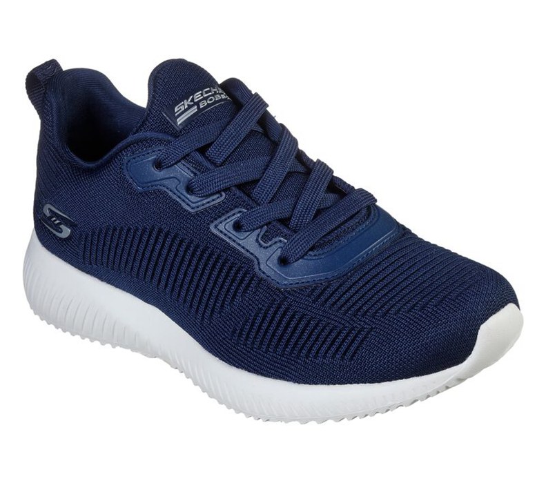 Skechers Bobs Sport Squad - Tough Talk - Womens Sneakers Navy [AU-GS9380]